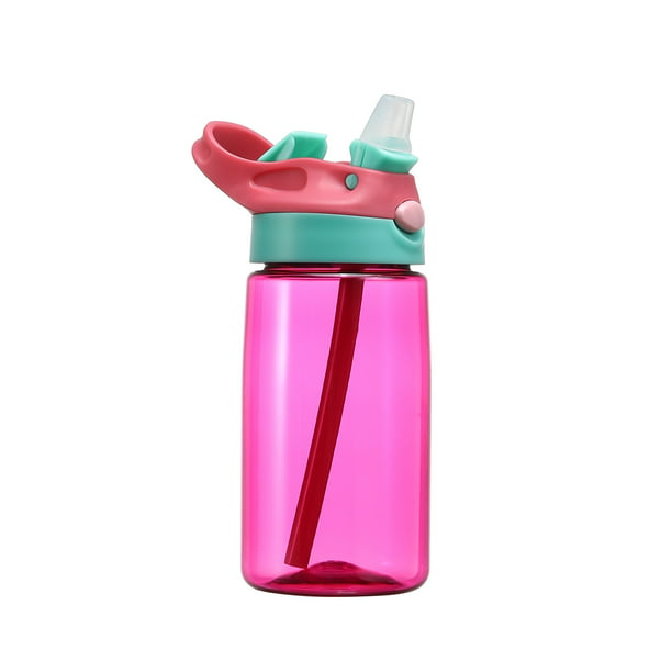 Fashion Baby Kids Children School Drinking Water Straw Bottle Sippy Suction Cup